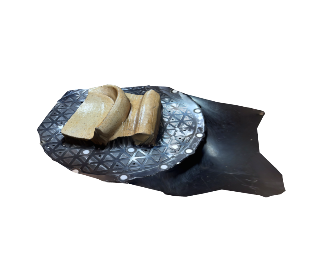 Sherd of large ceramic vessel